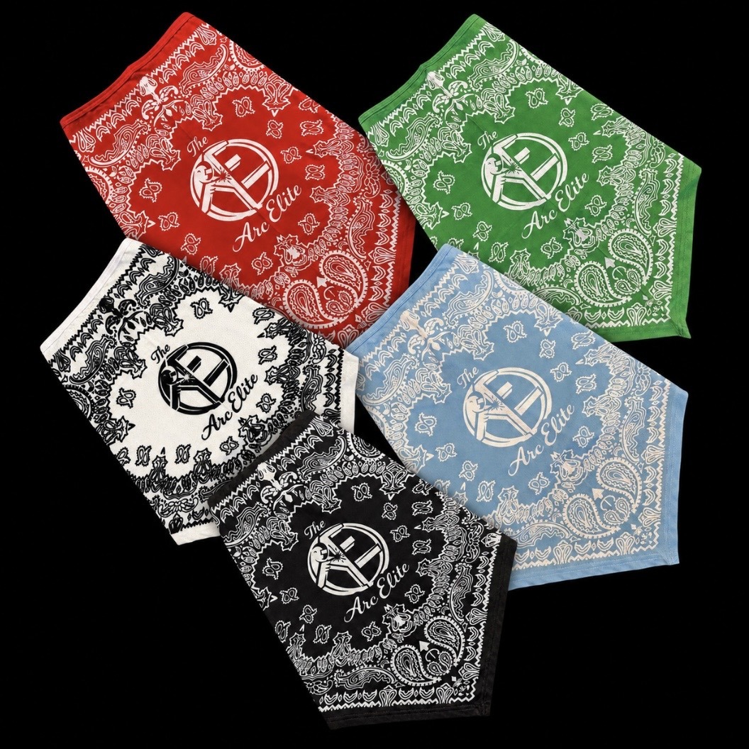 The Arc Elite Premium Welding Bandana / Face Cover – Paisley Neck Gaiter (5 Pack)(All Colors)
